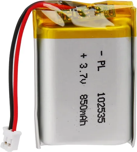Vista 6 de Batería LiPo de 3.7V 1000mAh 102050, batería recargable de polímero de litio con conector y cable JST PH2.0.000 in, reemplazo para altavoz