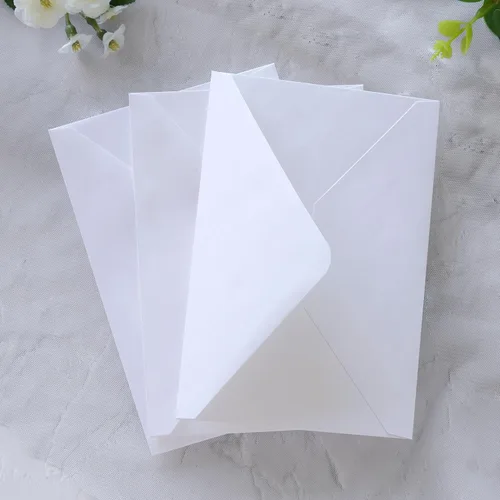 Vista 6 de PONATIA Paquete de 50 sobres A4, sobres blancos de 4.3 x 6.3 pulgadas, perfectos para tarjetas de regalo, tarjetas de detalles de boda, tarjetas