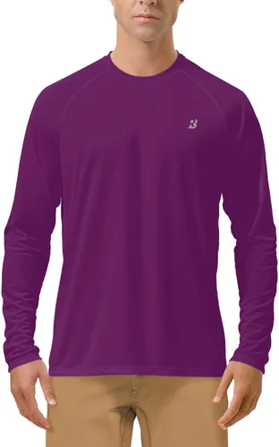 Vista 21 de Roadbox Camisas de Protección Solar UV UPF 50+ para Hombres Manga Larga SPF Rash Guard para Pesca Senderismo Natación Correr
