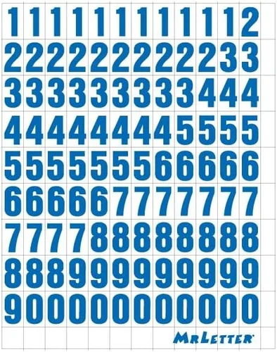 Letras de vinilo adhesivas, números, números autoadhesivos solamente, números adhesivos para letreros, barcos, números, 1 pulgada, adhesivo,