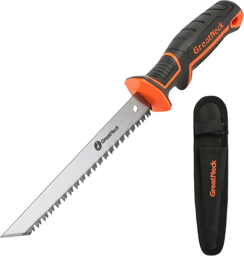 Vista 12 de GreatNeck 74026 Sierra Jab de Raspado, Cortador de Paneles de Yeso, Mango Ergonómico, 8 TPI