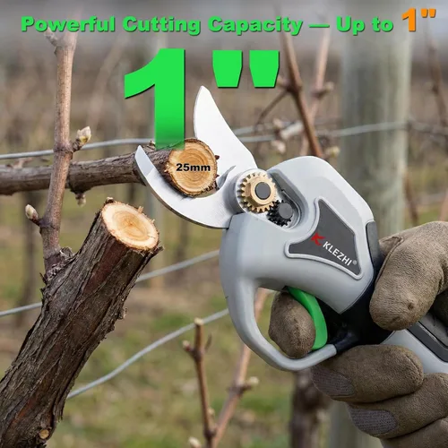 Vista 4 de Electric Pruning Shears 1inch Cutting Diameter, 16.8V Professional Cordless Battery Powered Tree Branch Pruner with 2000mAh Batteries for Branch