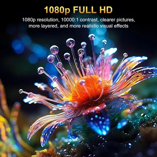 Vista 8 de Proyector con WiFi y Bluetooth, pericat 4K compatible con proyector nativo 1080P, proyector portátil de cine al aire libre para cine en casa, mini