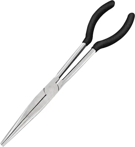 Vista 7 de Juego de alicates de 1 pieza de 11 pulgadas de largo alcance, juegos de alicates de punta de aguja larga, ángulo de 25 grados, diseñado