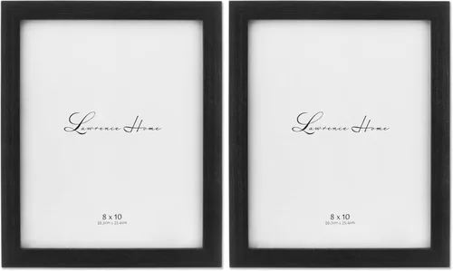 Vista 13 de Lawrence Frames Marco de fotos de madera negra envejecida Charlotte de 8x10