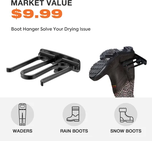 Vista 7 de Fishing Waders for Men, 2-Ply Nylon/PVC Waterproof Women Chest Wader with Boots, Bootfoot Hunting Waders