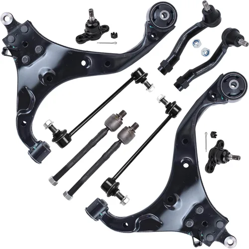 Vista 161 de Detroit Axle - Kit de suspensión delantera de 10 piezas para Chevrolet Trailblazer GMC Envoy 2002-2009 2003 2004 2005 2006 2007 2008 Brazos
