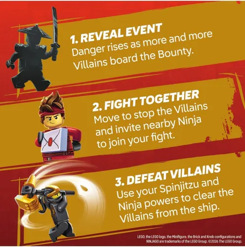 Vista 4 de Asmodee Juego de mesa LEGO Ninjago: Destiny's Bounty Adventures