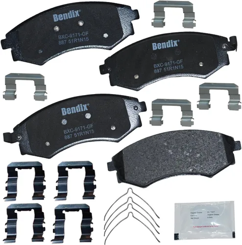 Vista 248 de Pastillas de freno delanteras semi-metálicas Bendix Priority1 CFM1774 para Ford Transit 2019-2017, Transit-150 2021-2015, Transit-250 2021-2015
