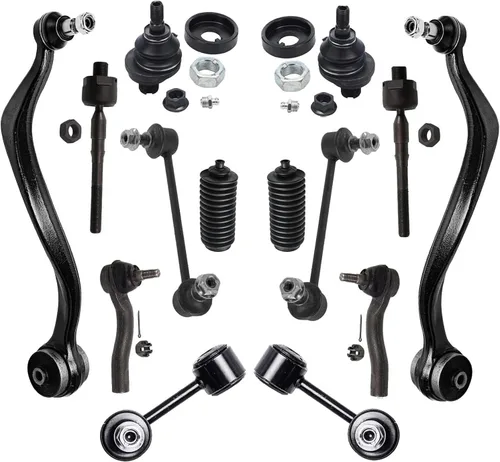 Vista 11 de Detroit Axle - Kit de suspensión RWD Front End de 16 piezas para Chrysler 300 Dodge Charger Challenger 11-14, 6 brazos de control, 4 barras