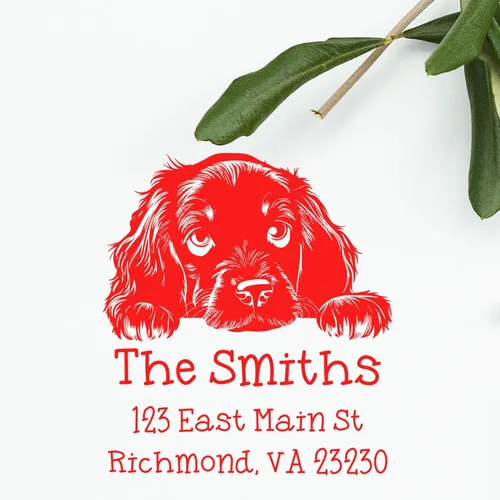Vista 118 de Sello de alta calidad para cachorros Airedale Terrier – Sello de dirección personalizado – Ideal para los amantes de los perros – Elección de 5