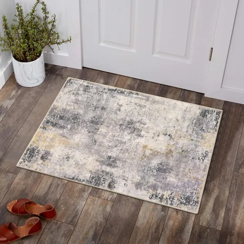 Vista 83 de Lahome - Tapete moderno abstracto, 8 x 10 pies, para sala, lavable, resistente a manchas, antideslizante, grande, rojo, suave, para comedor, mesa