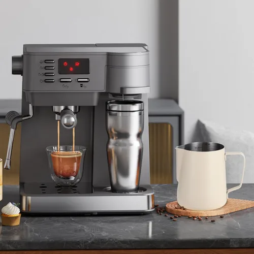 Vista 7 de Jarra de espuma de leche, 20 oz/20.3 fl oz de acero inoxidable 304 grueso, taza de espuma de leche, olla de café expreso al vapor (blanco-20.3 fl oz)