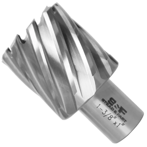 Vista 7 de S&F STEAD & FAST Cortador Anular, 1" de Diámetro x 1" de Profundidad de Corte para Prensa de Taladro Magnético, Broca de Taladro Magnético
