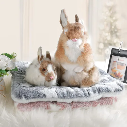 Vista 7 de Tapete para Cama de Animales Pequeños, Suave y Cálido, Adecuado para Conejillo de Indias, Hámster, Conejo, Rata y Dragón Barbudo