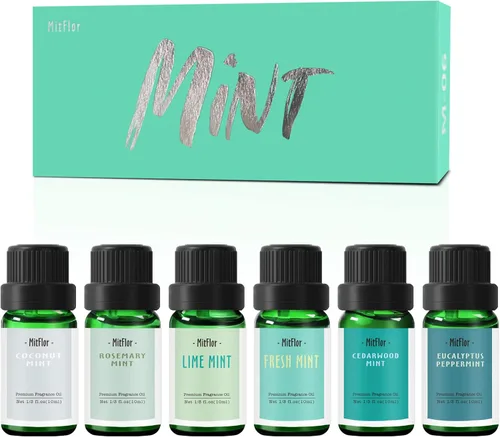 MitFlor - Juego de aceites aromáticos aromáticos de primera calidad para difusores, aromas para hacer jabón y velas, fragancia refrescante para el