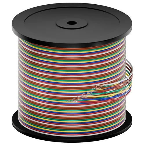 SUZCO 400 pies suficientes 16AWG CCA【2 cables marrones】 6 cables con código de color 6 vías 7 cables enlazados para remolque de RV, caravanero,