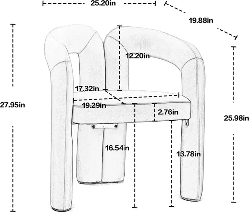Vista 2 de Juego de 2 sillas de comedor modernas de terciopelo, sillas laterales tapizadas con barril para cocina, sillas de comedor, cómodas sillas de tocador