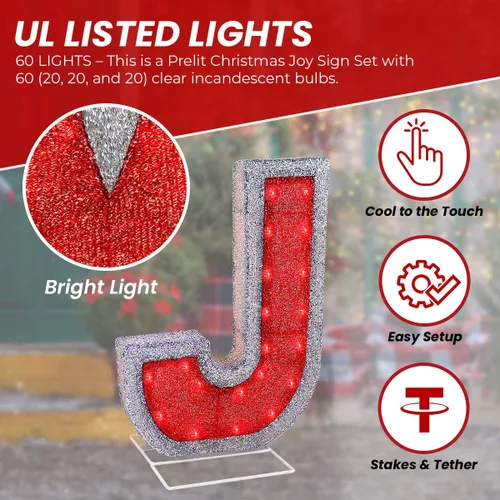 Vista 6 de Joy Nativity Decor – Juego de Navidad al aire libre para césped interior – Decoración de escena religiosa con estacas para el hogar – 18.5 pulgadas