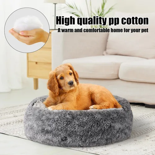 Vista 6 de FORMYCATIE Camas para gatos de interior, cueva de gatos, para cachorros y gatitos, cama relajante para perros pequeños con cueva cubierta