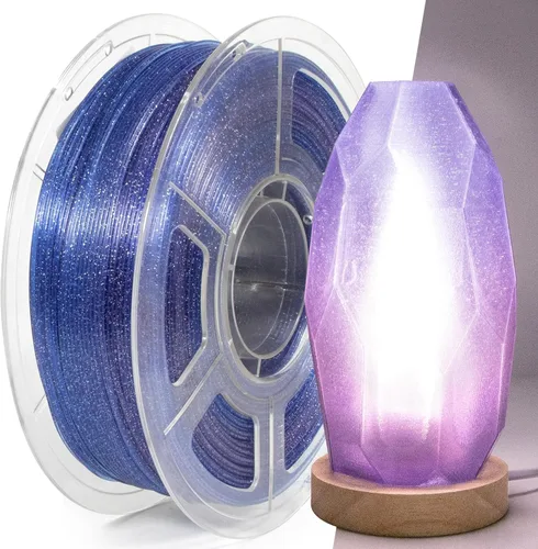 Vista 14 de Filamento PETG para impresora 3D Transparente Gradiente 1.75mm Alta Transmisión de Luz, Filamento para Impresión 3D, Velocidad de Impresión