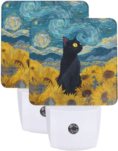 Vista 30 de 4th of July Patriotic Night Light Set of 2, USA Auto Sensor LED Dusk-to-Dawn Nightlights, Plug-in Sensor Lamp for Bedroom Bathroom Kitchen Hallway