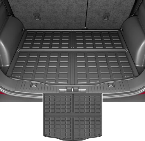 Vista 22 de powoq Alfombrilla de maletero compatible con Kia Carnival 2022-2026, protector de carga con protección para todas las estaciones, alfombrilla