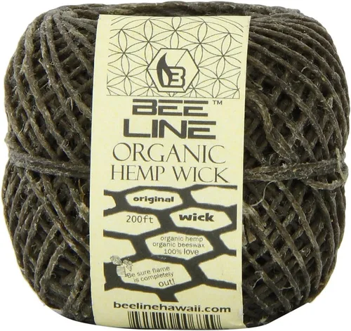 Bee Line Hemp Wick - Bobina de calibre regular de 200 pies