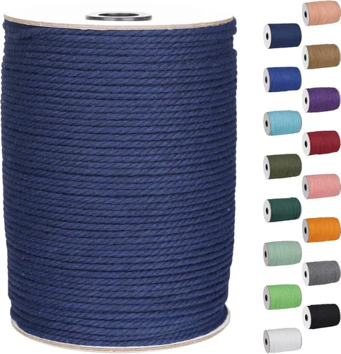 Vista 44 de NOANTA - Cuerda de macramé color verde aguacate, 2 mm x 220 yardas, cuerda de algodón colorido para colgar en la pared, ganchos de plantas