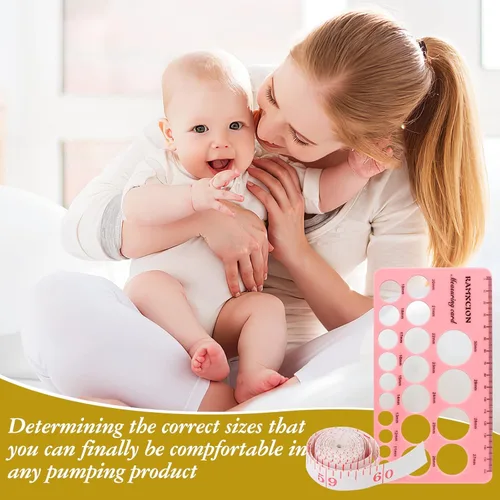 Vista 6 de Regla de pezón, reglas de pezón para herramienta de medición de tamaño de brida, regla de pezón de medición de tamaño de brida de silicona