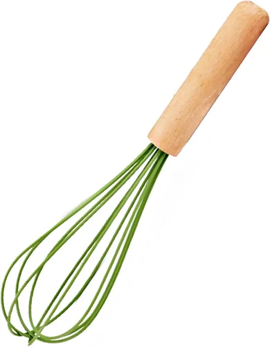 Vista 7 de 1 utensilio de cocina de silicona verde aguacate resistente al calor, mango de madera, espátulas de cocina antiadherentes para pescado, huevos