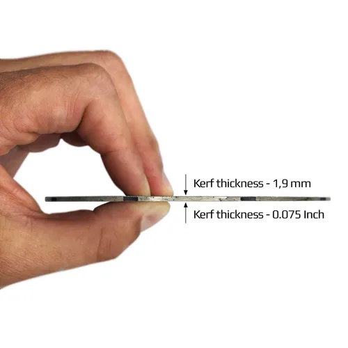 Vista 3 de Hoja de diamante de 4 pulgadas para amoladora angular — Rueda de corte de diamante para cortar piedra, mármol, granito, ladrillo, mampostería, losas