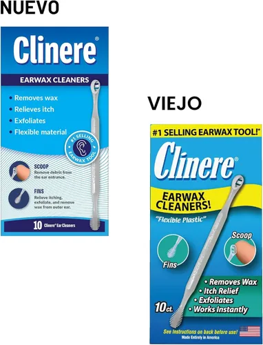 Vista 4 de Clinere® Limpiadores de oídos, herramienta suave de limpieza de oídos y eliminación de cera de oídos, alivio de picazón, exfolia, 10