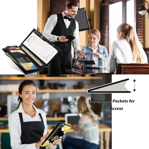 Vista 184 de Diseña Tus Propios Libros de Servicio con Nombre e Iniciales para Camareras, Dikoer Libro de Servicio de Camarero Personalizado con Nombre