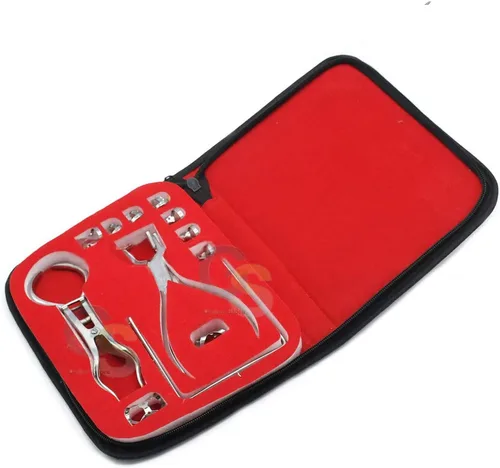 GS 12 piezas Endodontic Clamp Starter Set Con Ainsworth Marco Abrazaderas Instrumentos Dentales Acero Inoxidable DN-2207