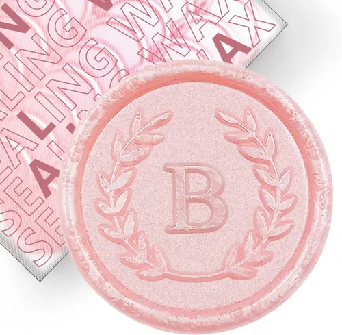Vista 8 de 50 Calcomanías Adhesivas de Sello de Cera con Letra Q Rosa, Hechas a Mano, No Necesita Sello de Estampado, Despegar y Usar Calcomanías de Cera