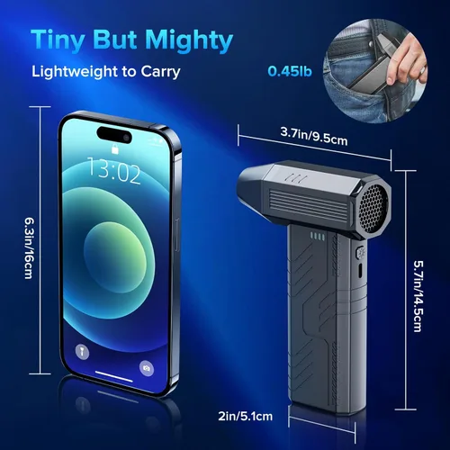 Vista 7 de Plumero de aire comprimido, limpiador de teclado de 8000 mAh 130,000 RPM, repuesto de lata de aire comprimido, accesorios de computadora