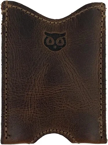 Hide & Drink, Cartera de piel rústica con bolsillo para viajeros fáciles, viajeros, tarjetero hecho a mano, incluye 101 años de garantía, Bourbon