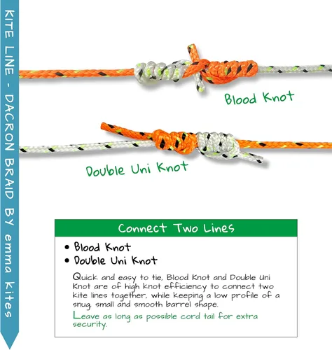 Vista 6 de emma kites 50Lbs 1000Ft Trenzado Dacron Poliéster Cuerda Carrete Línea Línea Masón