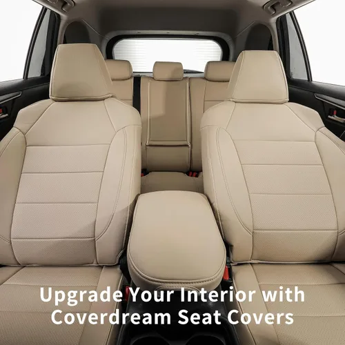 Vista 9 de coverdream Rav4 Fundas de asiento de ajuste personalizado para Toyota RAV4 LE 2019-2025, XL, XLE Premium, SUV limitado, totalmente cubierto