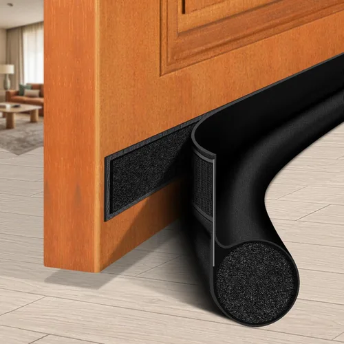 Vista 10 de Tope de Corriente de Puerta HomeProtect de 76 cm, Cinta de Clima con Adhesivo Fuerte para Protección Esencial del Hogar en Dormitorio para Espacios