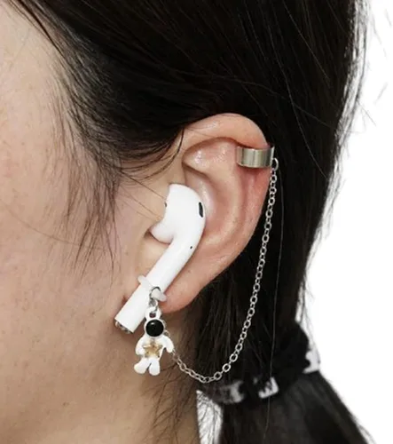 Vista 3 de ZOSTLAND 1 Pair Creative Earphone Anti Lost Earring Clip Earclip Strap Wireless Earhook Earbud Ear Bud Holder Connector Compatible with Airpods