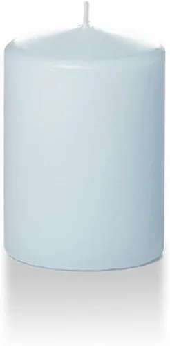 Vista 124 de Yummi - Velas redondas de pilar blancas de 3 pulgadas x 4 pulgadas, 3 por paquete