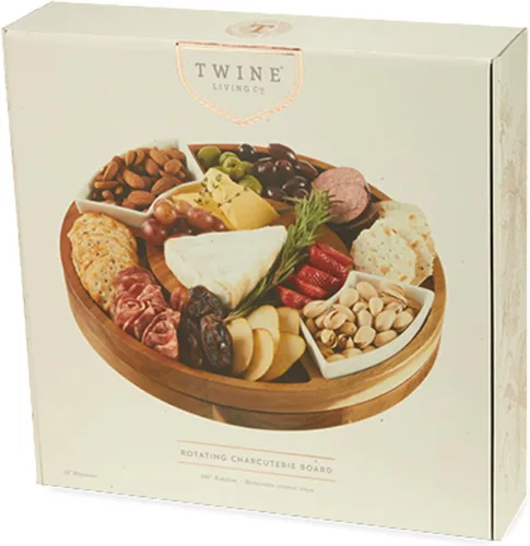 Vista 8 de Tabla de servir grande Twine, accesorios para tablas de charcutería, bandeja de servir para aperitivos, tabla de cortar grande, bandeja de servir