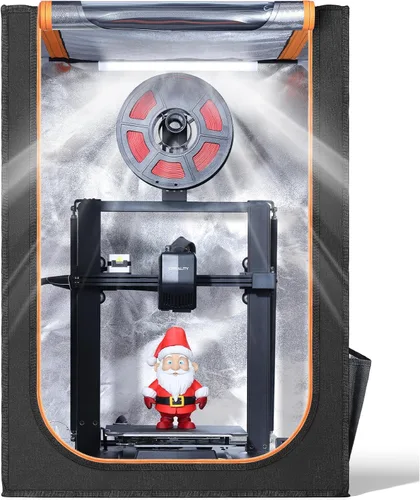 Cubierta protectora de temperatura constante a prueba de fuego y polvo con iluminación LED para impresora 3D, tienda para Creality Ender 3 V3