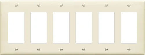Vista 18 de ENERLITES Placa de pared decorativa para interruptor de luz o receptáculo, tamaño 6-Gang 4.50" x 11.81" pulgadas, policarbonato termoplástico Negro