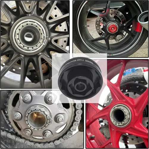 Vista 7 de Herramienta de enchufe de tuerca de eje de rueda delantera y trasera, compatible con Ducati Motocicleta, ATV Super Bike 939 1098 1198 1199 1299 V4