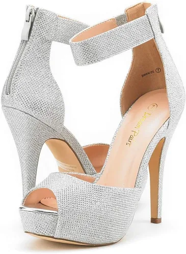 Vista 3 de DREAM PAIRS - Zapatos de tacón alto con plataforma para mujer, modelo Swan-05