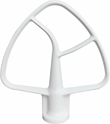 Vista 3 de Batidor plano revestido K45B de repuesto para batidora de pie Kitchenaid, compatible con mezclador de soporte de cabeza inclinable de 4.5 cuartos
