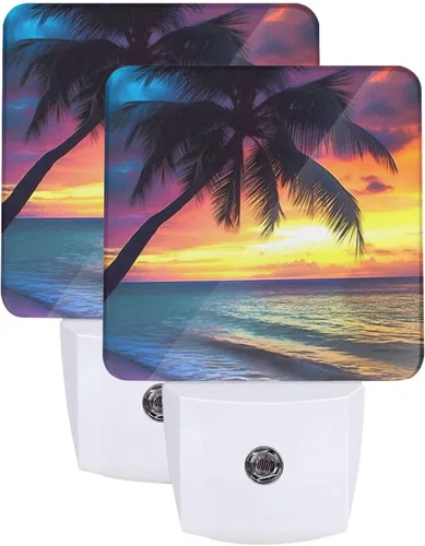 Vista 15 de 4th of July Patriotic Night Light Set of 2, USA Auto Sensor LED Dusk-to-Dawn Nightlights, Plug-in Sensor Lamp for Bedroom Bathroom Kitchen Hallway